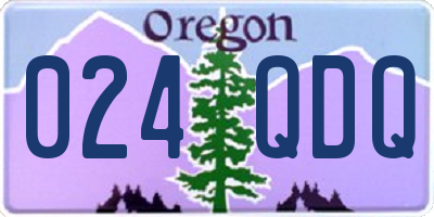OR license plate 024QDQ