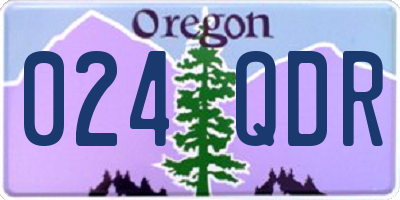 OR license plate 024QDR