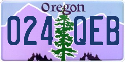 OR license plate 024QEB