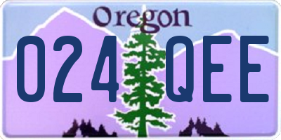 OR license plate 024QEE