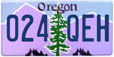 OR license plate 024QEH