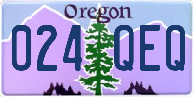 OR license plate 024QEQ