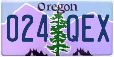 OR license plate 024QEX
