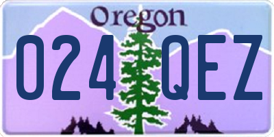 OR license plate 024QEZ