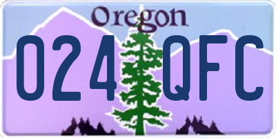 OR license plate 024QFC
