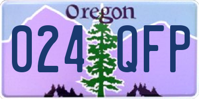OR license plate 024QFP