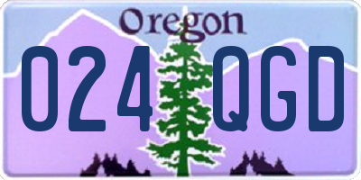 OR license plate 024QGD