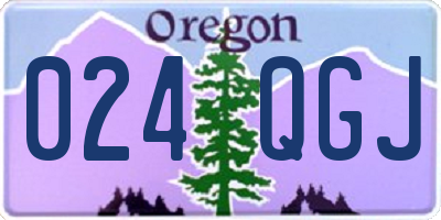 OR license plate 024QGJ