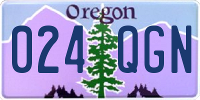 OR license plate 024QGN