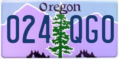 OR license plate 024QGO