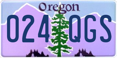 OR license plate 024QGS