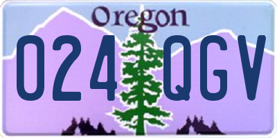 OR license plate 024QGV