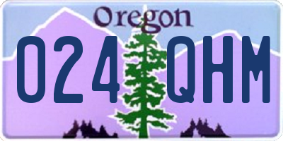 OR license plate 024QHM