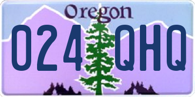 OR license plate 024QHQ