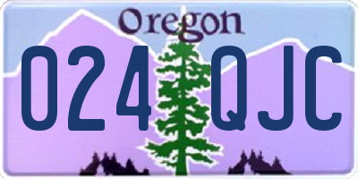 OR license plate 024QJC