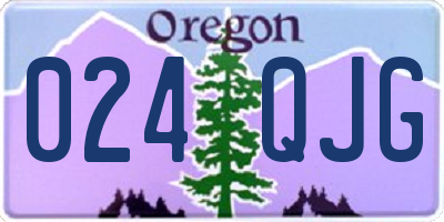 OR license plate 024QJG