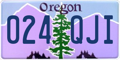 OR license plate 024QJI
