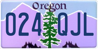 OR license plate 024QJL