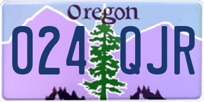 OR license plate 024QJR
