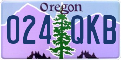 OR license plate 024QKB