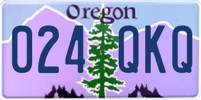 OR license plate 024QKQ