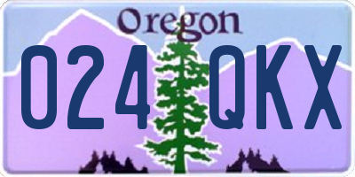 OR license plate 024QKX