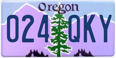 OR license plate 024QKY
