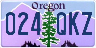 OR license plate 024QKZ