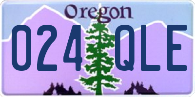 OR license plate 024QLE