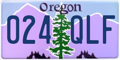 OR license plate 024QLF