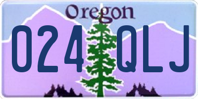 OR license plate 024QLJ