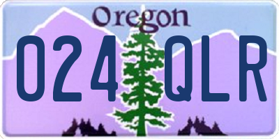 OR license plate 024QLR