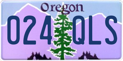 OR license plate 024QLS