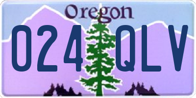 OR license plate 024QLV