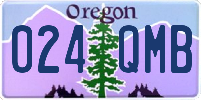 OR license plate 024QMB