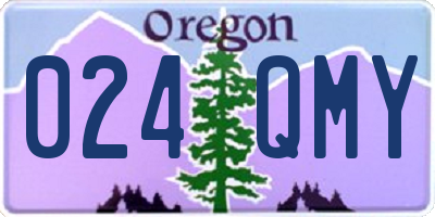 OR license plate 024QMY