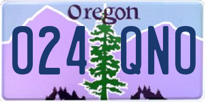 OR license plate 024QNO