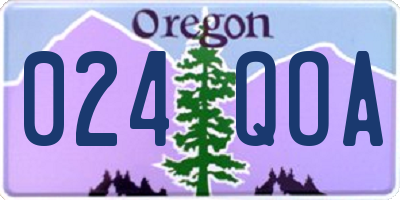 OR license plate 024QOA