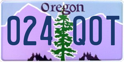OR license plate 024QOT