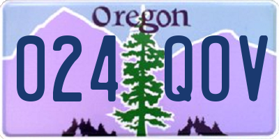OR license plate 024QOV