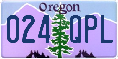 OR license plate 024QPL