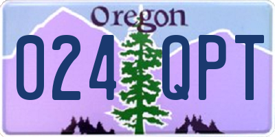 OR license plate 024QPT