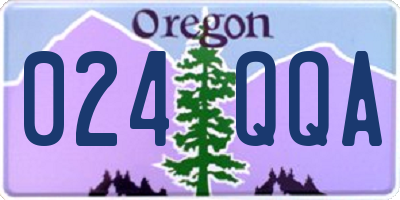 OR license plate 024QQA