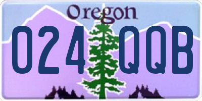 OR license plate 024QQB