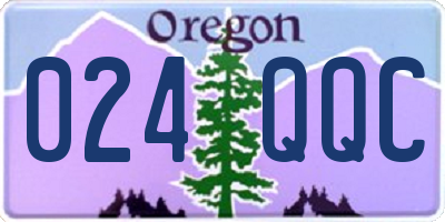 OR license plate 024QQC