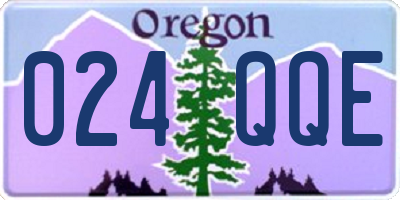 OR license plate 024QQE