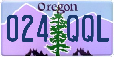 OR license plate 024QQL