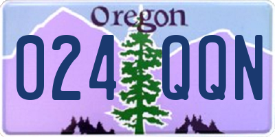 OR license plate 024QQN