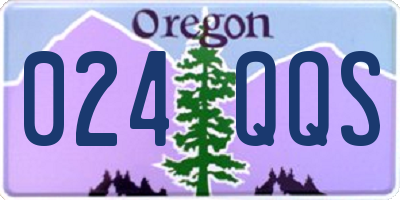 OR license plate 024QQS