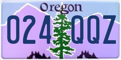 OR license plate 024QQZ